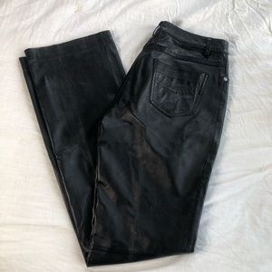 Black Leather Pants